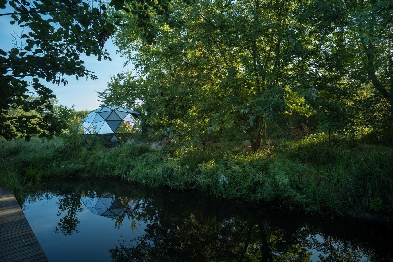 Ecolodge Le Bruit De L'Eau Saint-Quentin-en-Tourmont Buitenkant foto